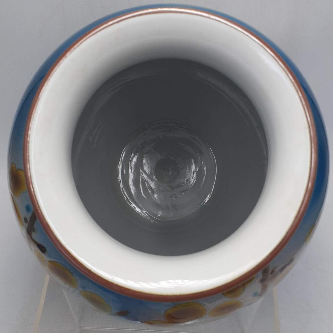 伝統工芸　九谷焼　名工　大田健次郎作　金彩　梅　31ｃｍ　10号　花器　花瓶
