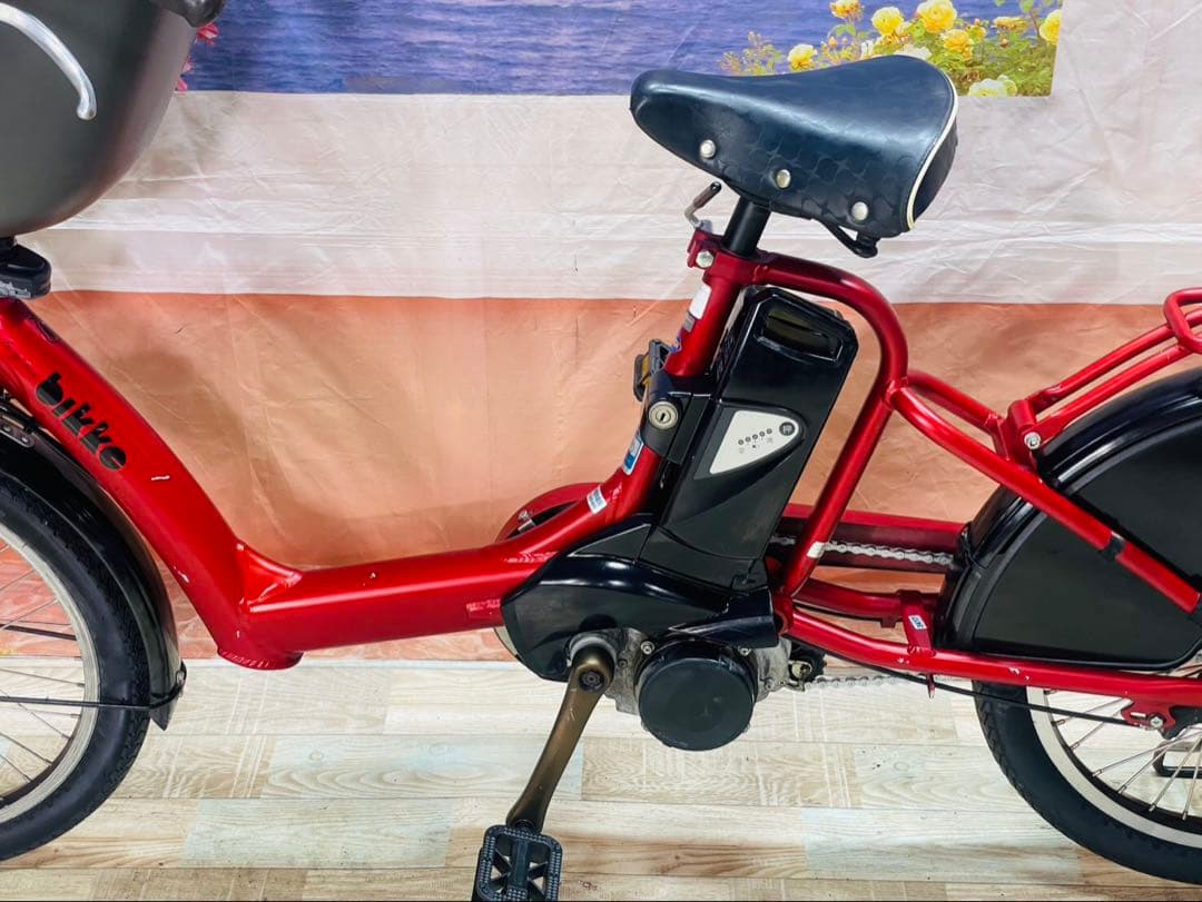 【限定価格】BIKKE ビッケ13AH⭐️ブリヂストン子供乗せ電動自転車Y3417