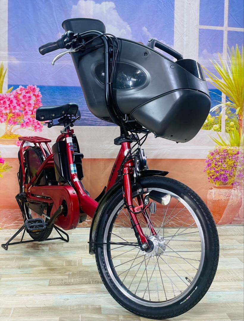 【限定価格】BIKKE ビッケ13AH⭐️ブリヂストン子供乗せ電動自転車Y3417