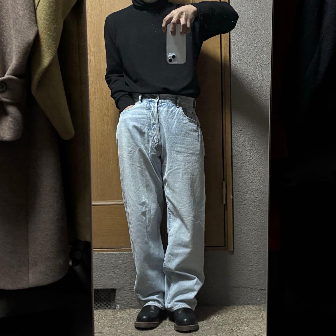 だ*い様 COMOLI DENIM ５POCKET PANTS ブリーチ デニム