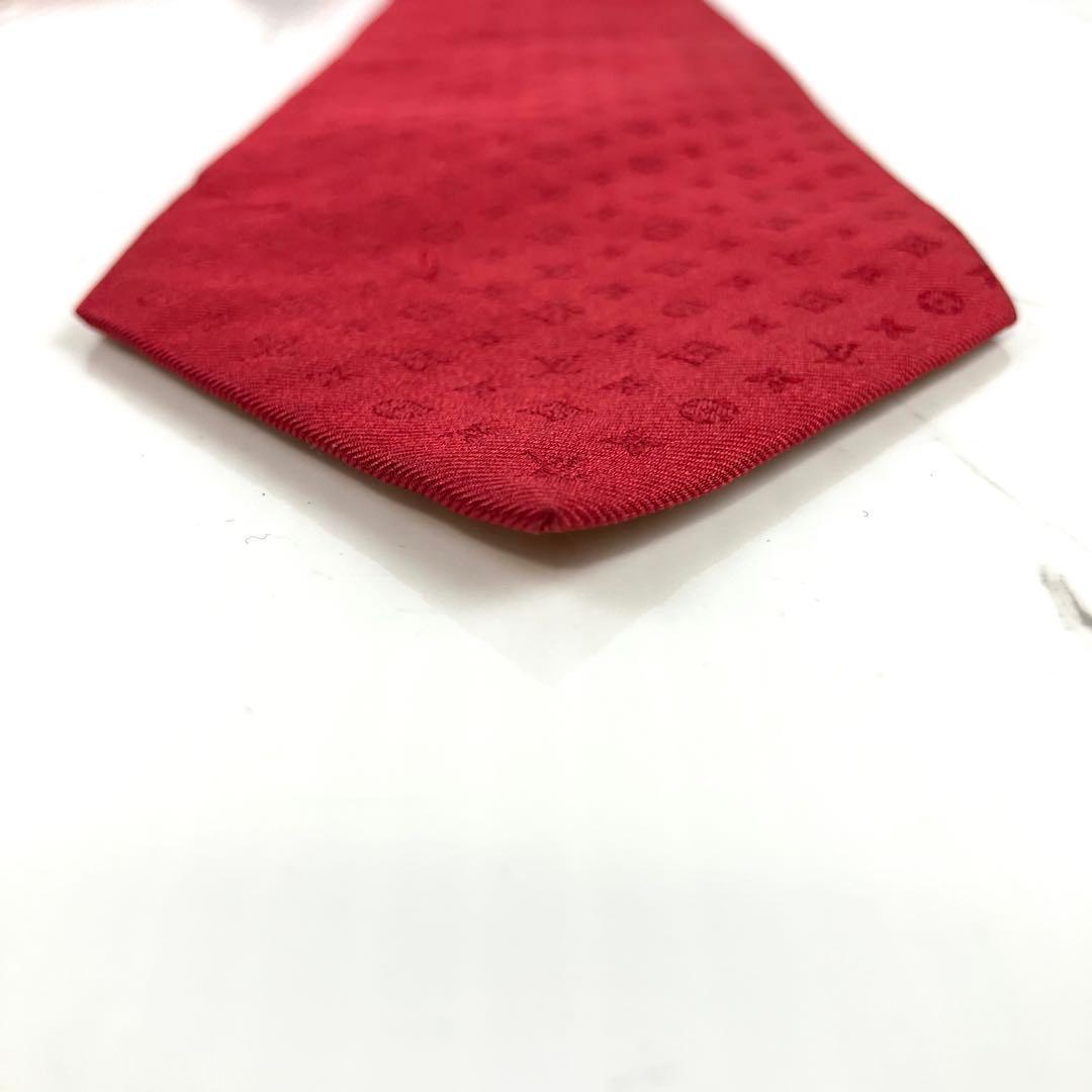 みな　現行品　ルイヴィトン　ネクタイ　ネオモノグラムミッシム　ソリッド　レ