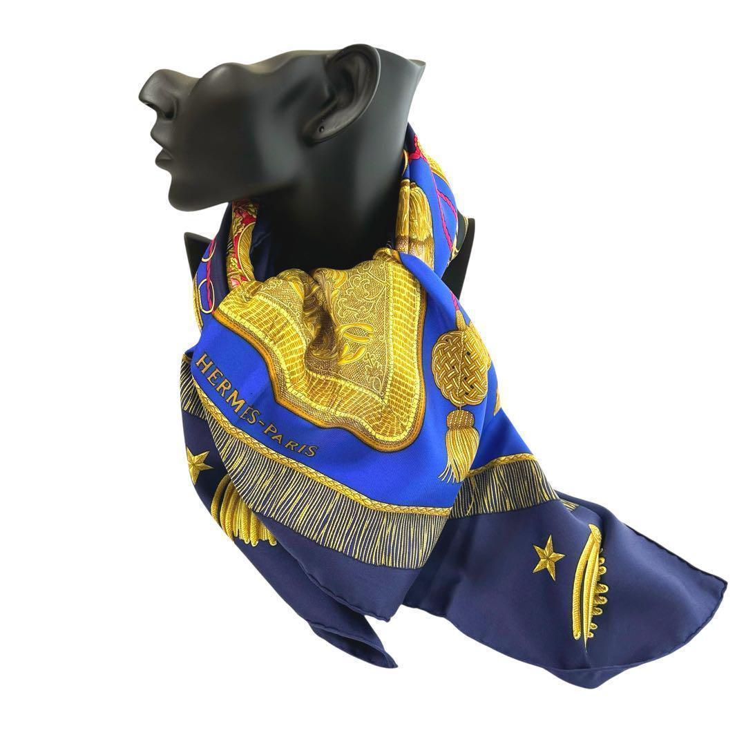 エルメス カレ90 Poste et Cavalerieスカーフ HERMES