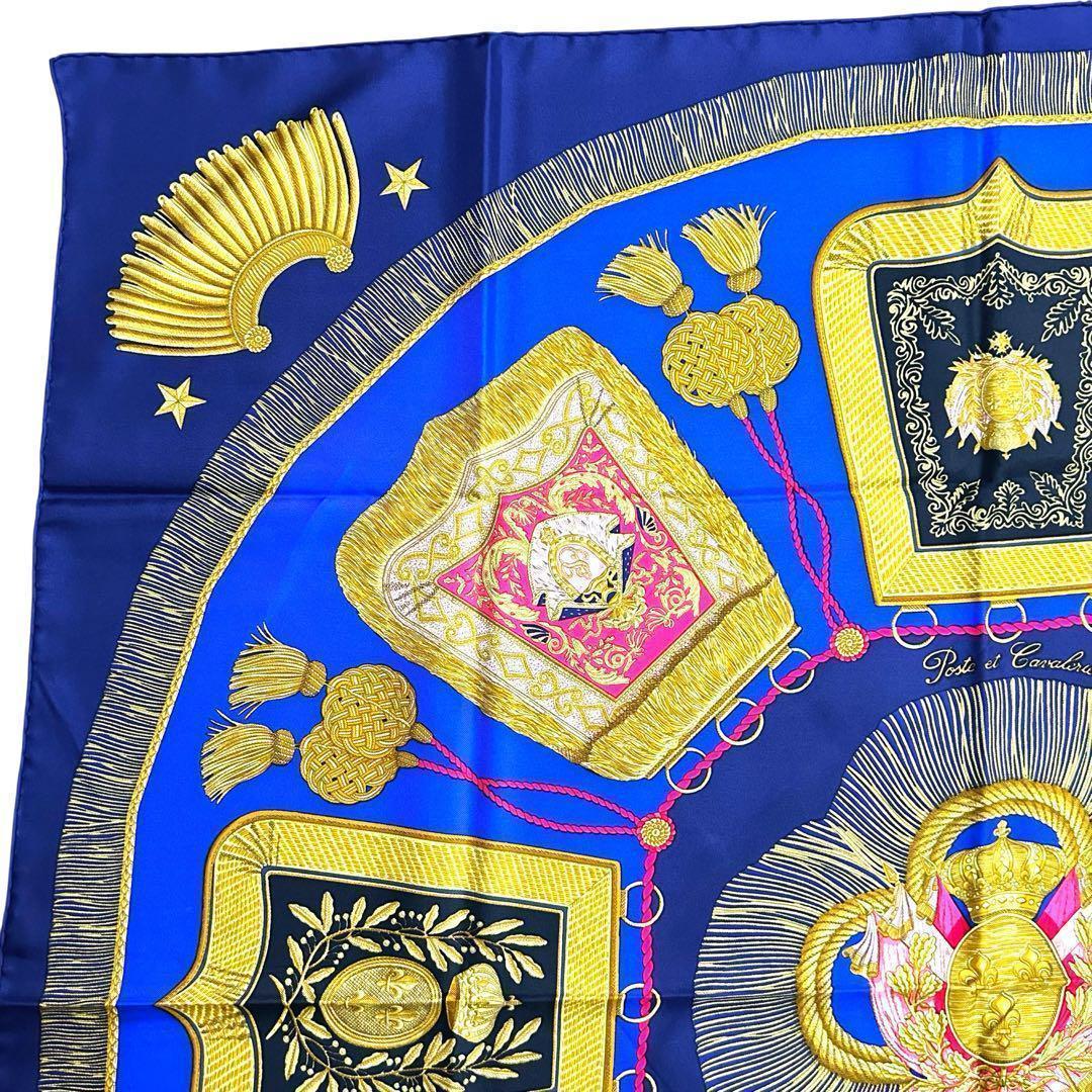 エルメス カレ90 Poste et Cavalerieスカーフ HERMES