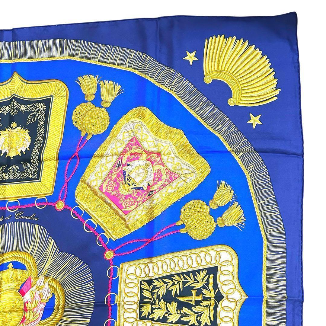 エルメス カレ90 Poste et Cavalerieスカーフ HERMES