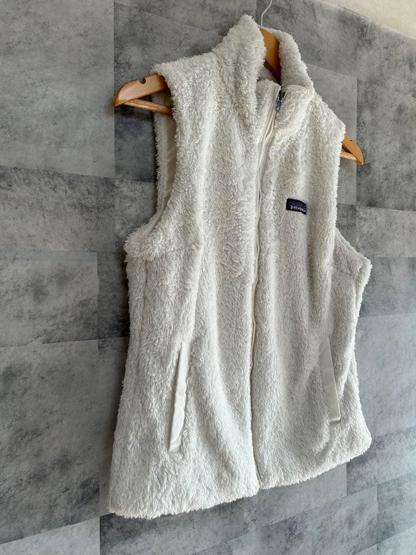 【美品】パタゴニア ロスガトスベスト　ボア ベスト ホワイト　M 前開き