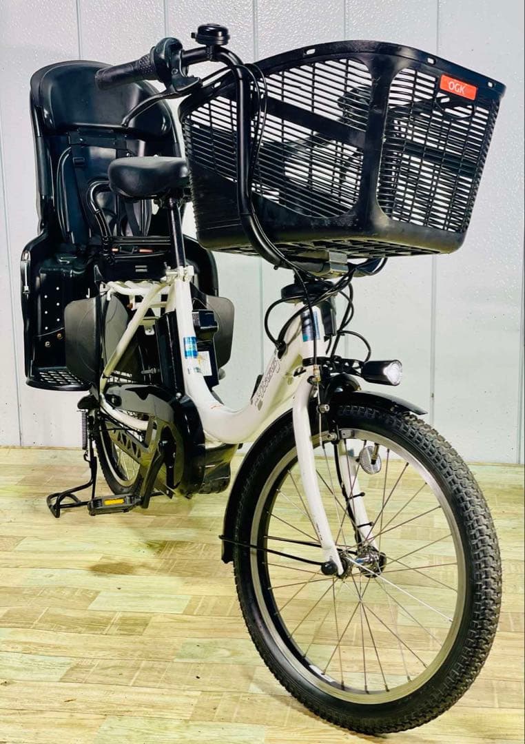 2870ヤマハ12.3アンペア3人乗り対応20インチ子供乗せ　電動アシスト自転車
