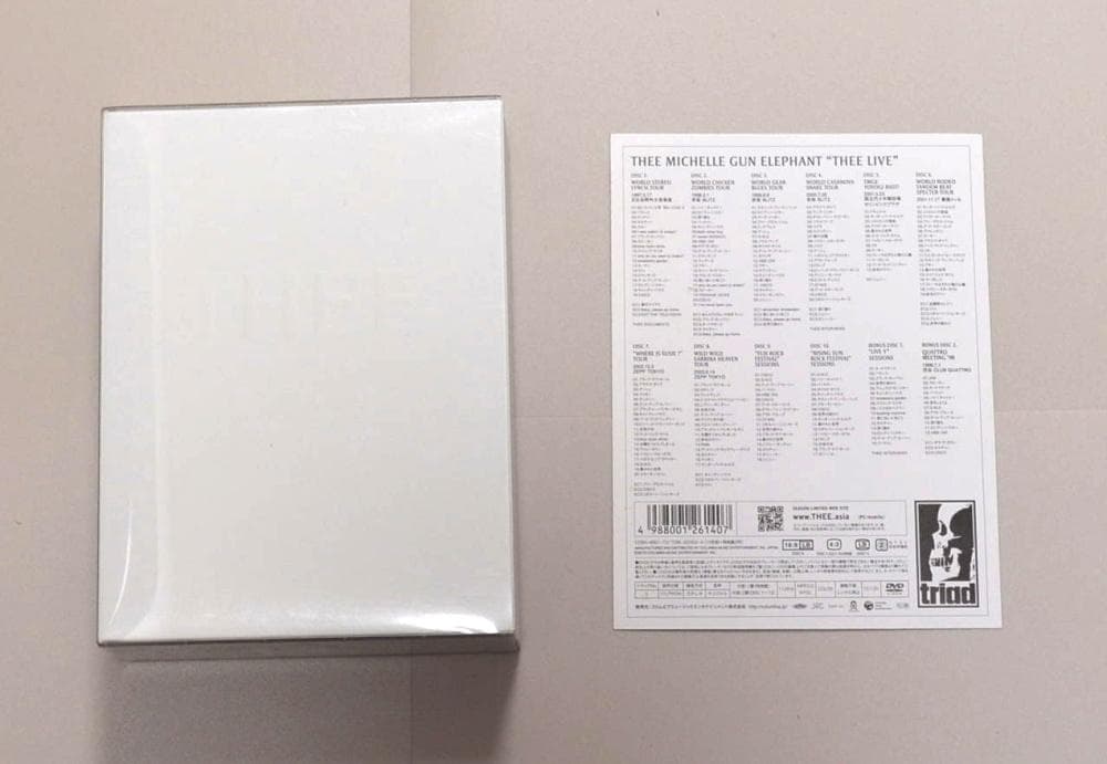 ミッシェルガンエレファント/THEE LIVE 初回限定盤 12枚組DVDBOX