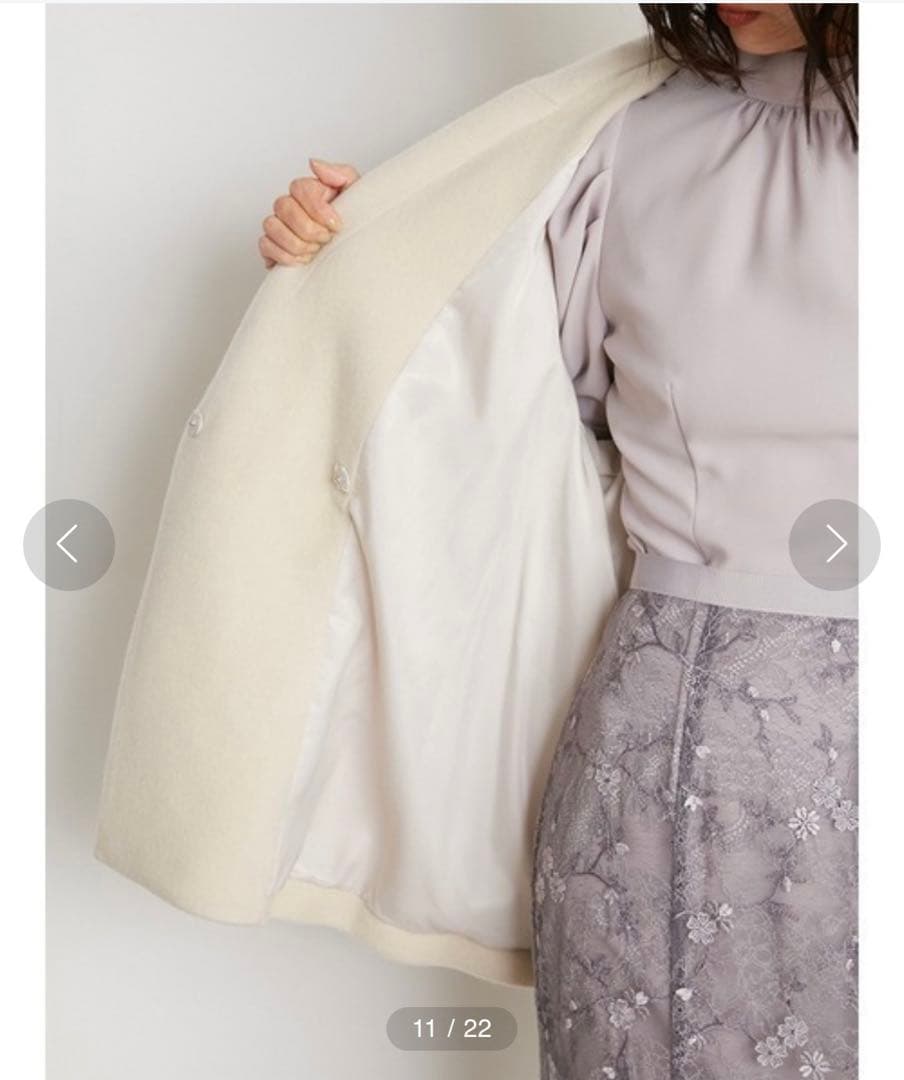 スリーブボリュームショートコート　SNIDEL