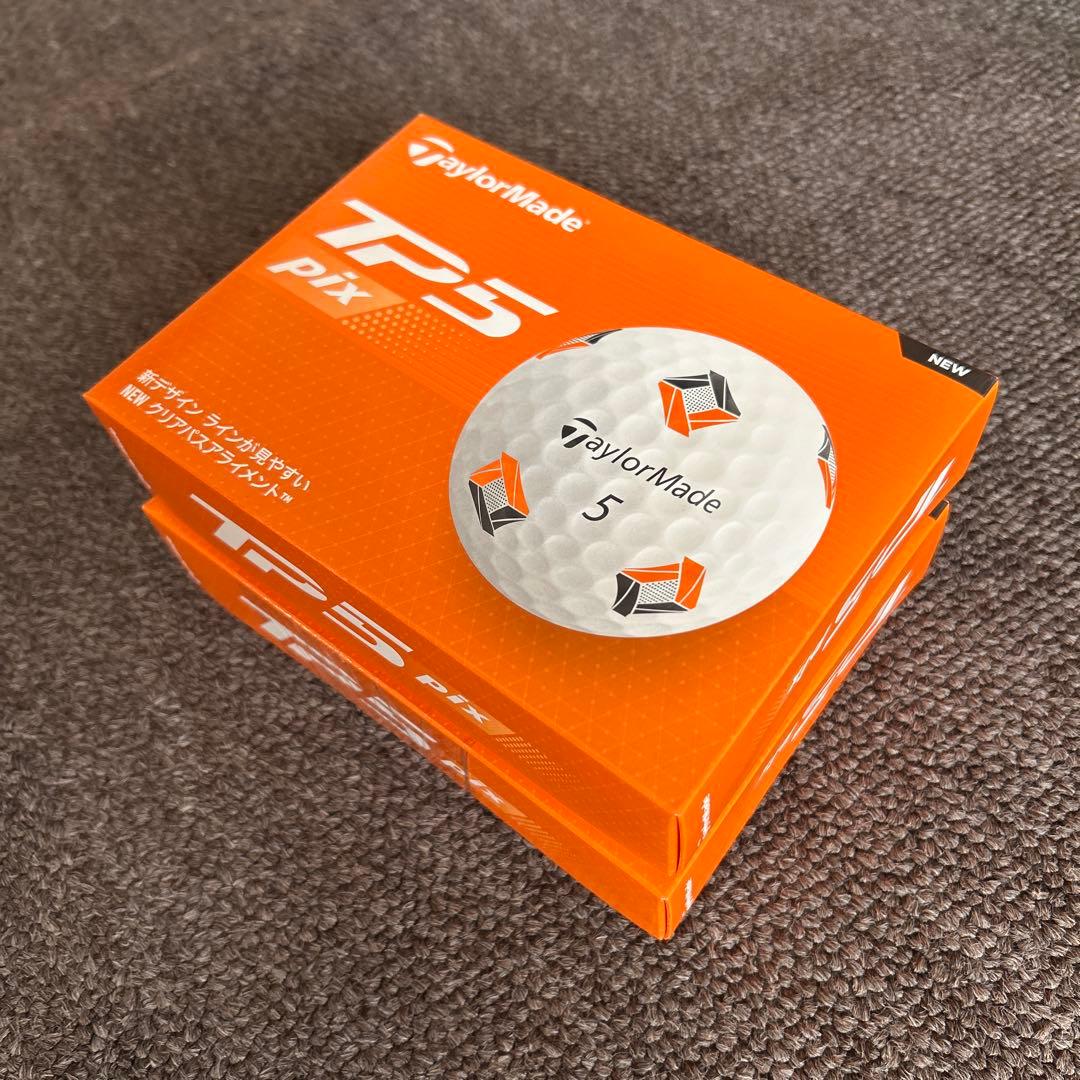 TaylorMade TP5 pix ゴルフボール 12個入り×2箱　2024年