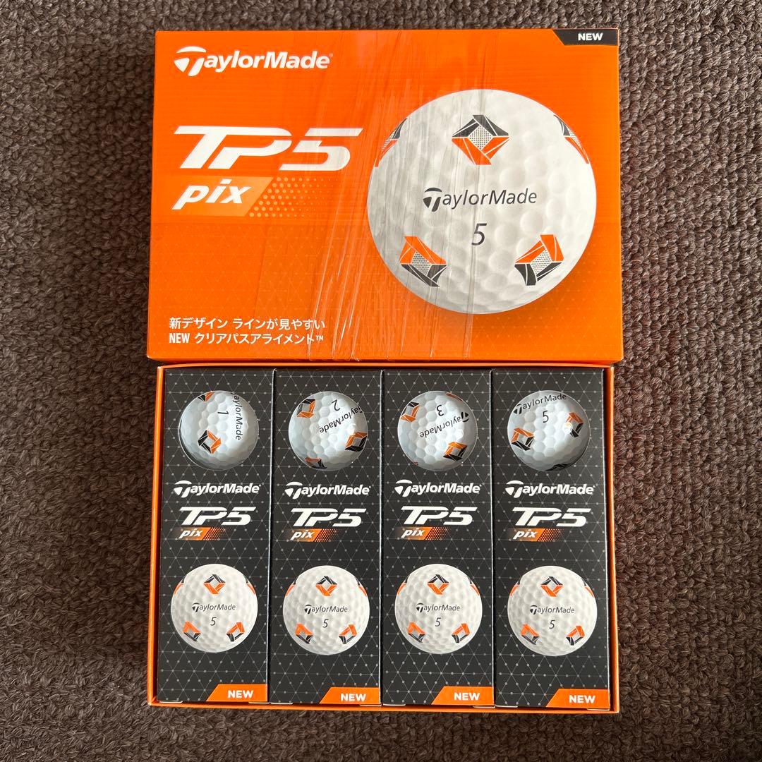 TaylorMade TP5 pix ゴルフボール 12個入り×2箱　2024年