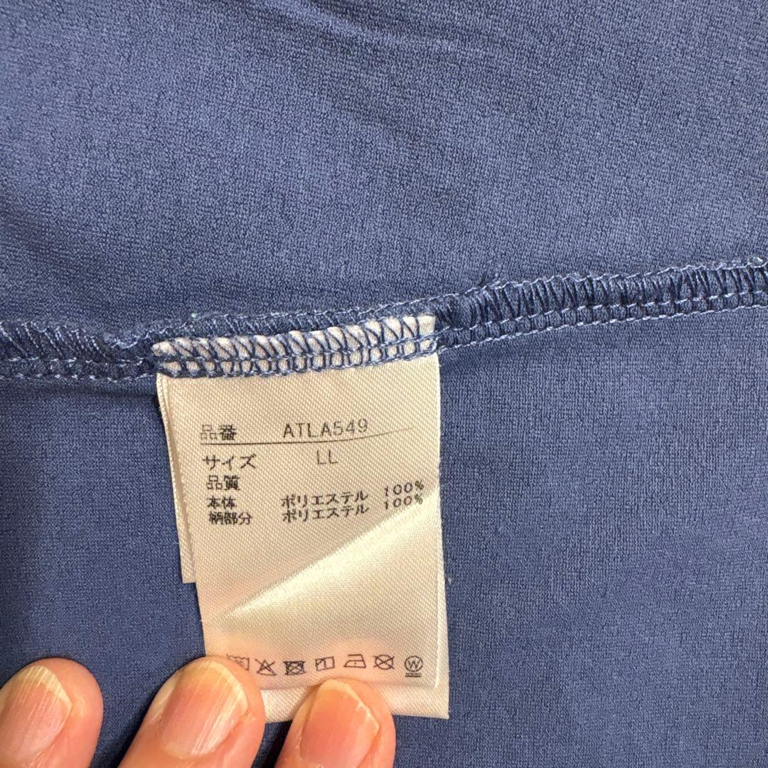 アドミラル フラワーパターン ブルー Tシャツ LL