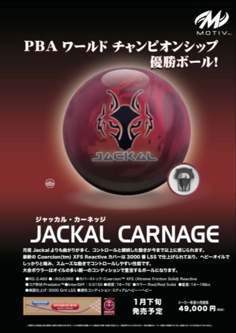 【希少】ジャッカルカーネッジ モーティブ