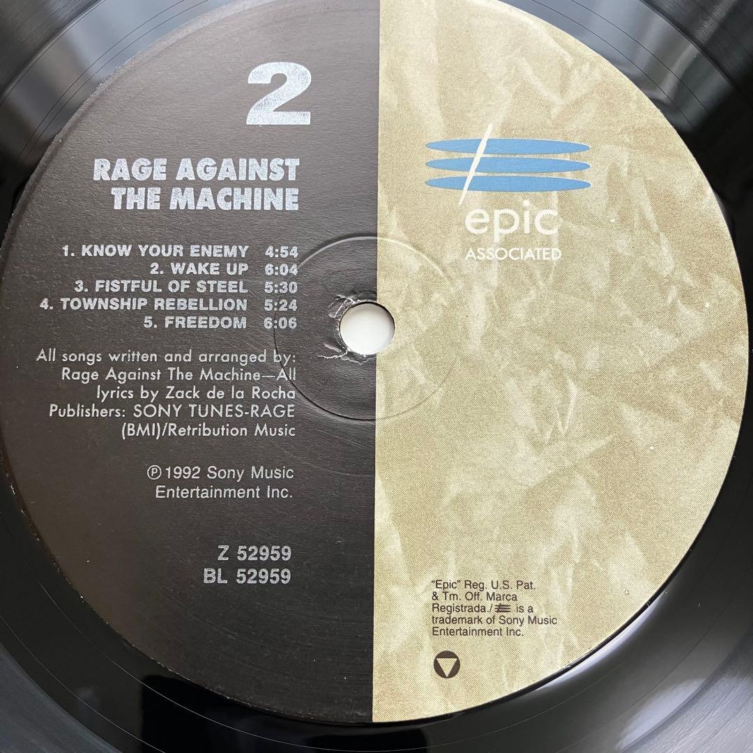 Rage Against The Machine/ ... LP 1992年