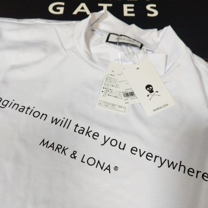 ⭐新品⭐未使用⭐マーク&ロナ⭐メンズ半袖モック⭐白⭐M⭐LL⭐