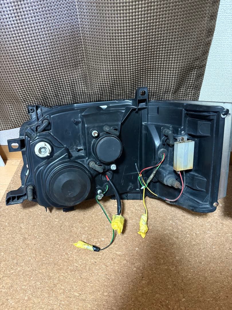 ハイエースヘッドライト クリアレンズ LEDリング付き 2個セット