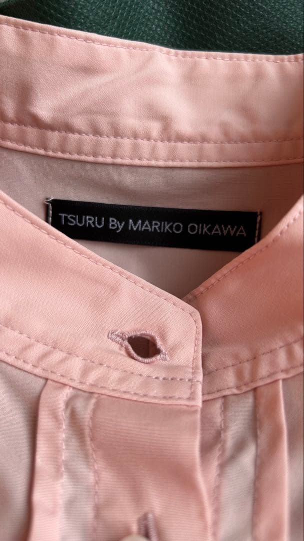 TSURU By MARIKO OIKAWA パールボタンブラウス　長袖　ピンク