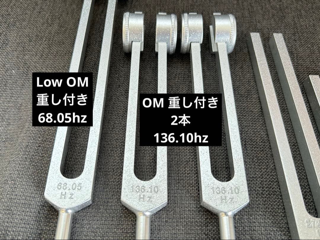 ドイツ製　OM オーム音叉　5本