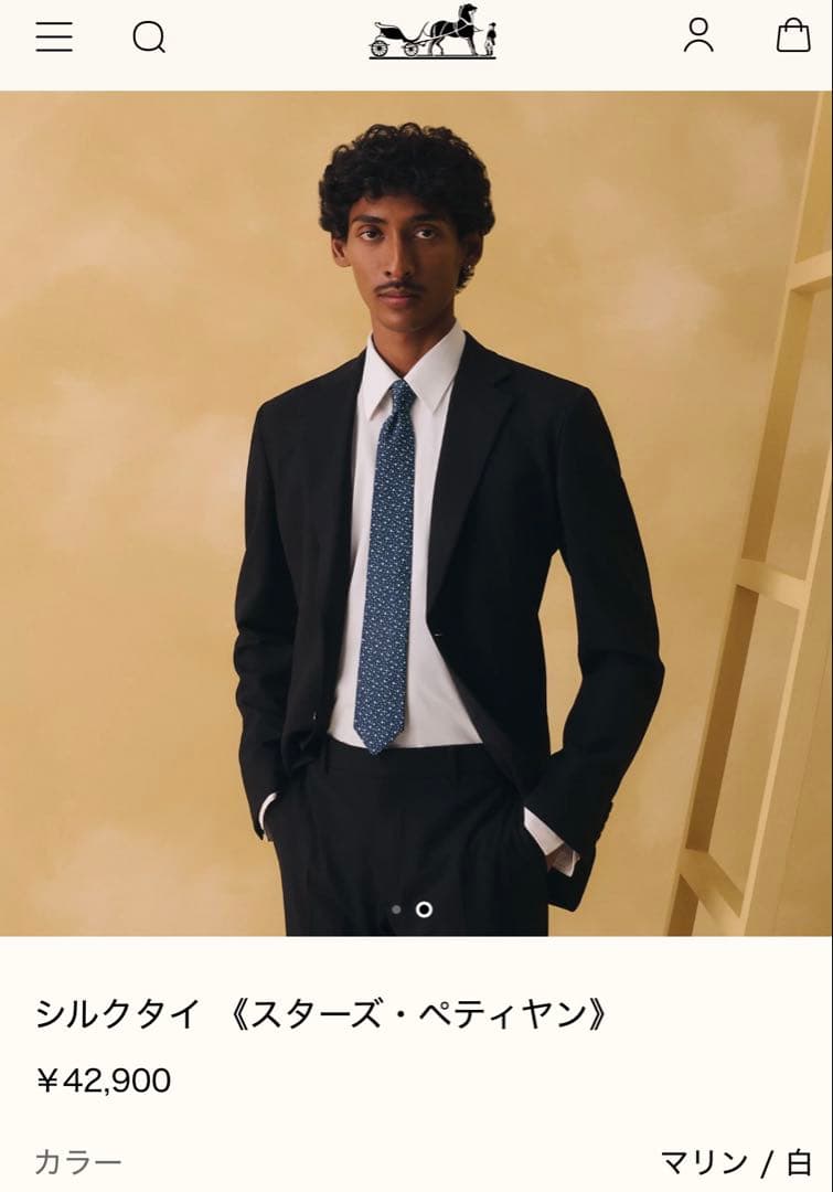 専用です。　　エルメス ネクタイ 《スターズ・ペティヤン》 新品 未使用