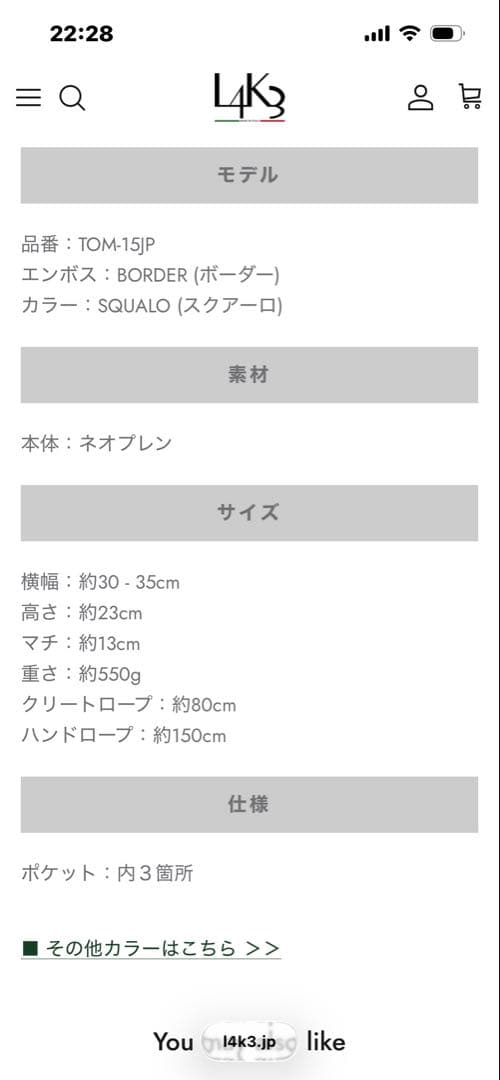 ロジャー　定価61,600円　ゴルフカートバッグ　L4K3 ミニトートバッ