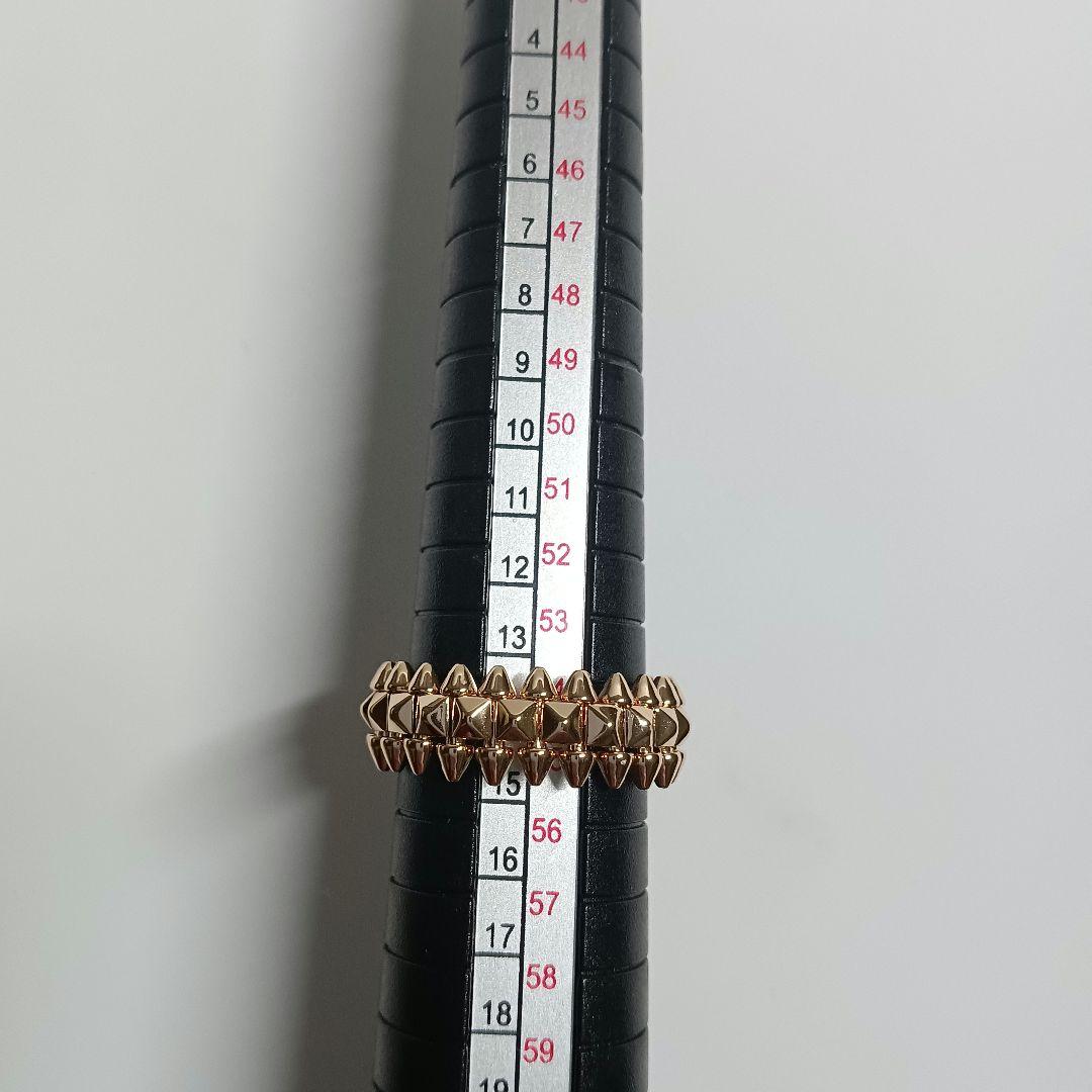 トゲトゲスパイクリング　　ピンクゴールドカラー　14号