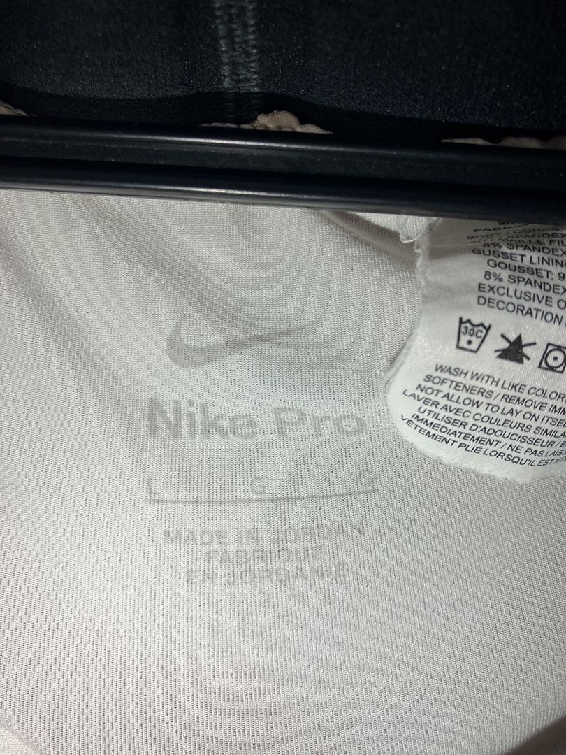 希少　NBA選手支給品　NIKE パンツ　スパッツ　白　ホワイト　Lサイズ