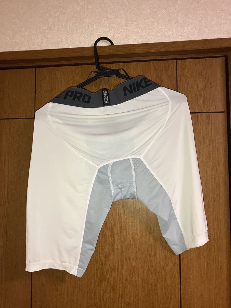 希少　NBA選手支給品　NIKE パンツ　スパッツ　白　ホワイト　Lサイズ