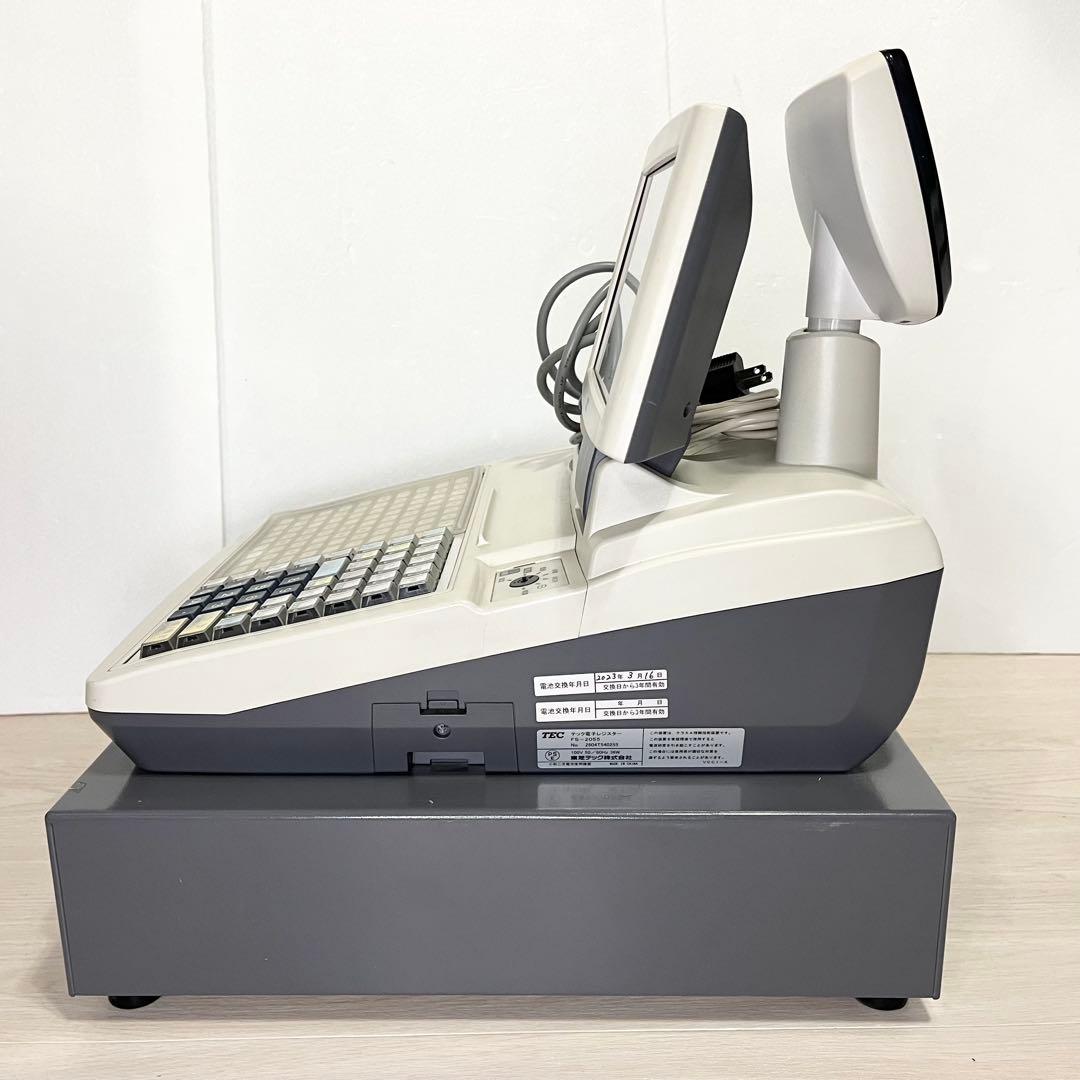 【良品】TOSHIBA 東芝TEC 電子レジスター FS-2055 新品鍵つき