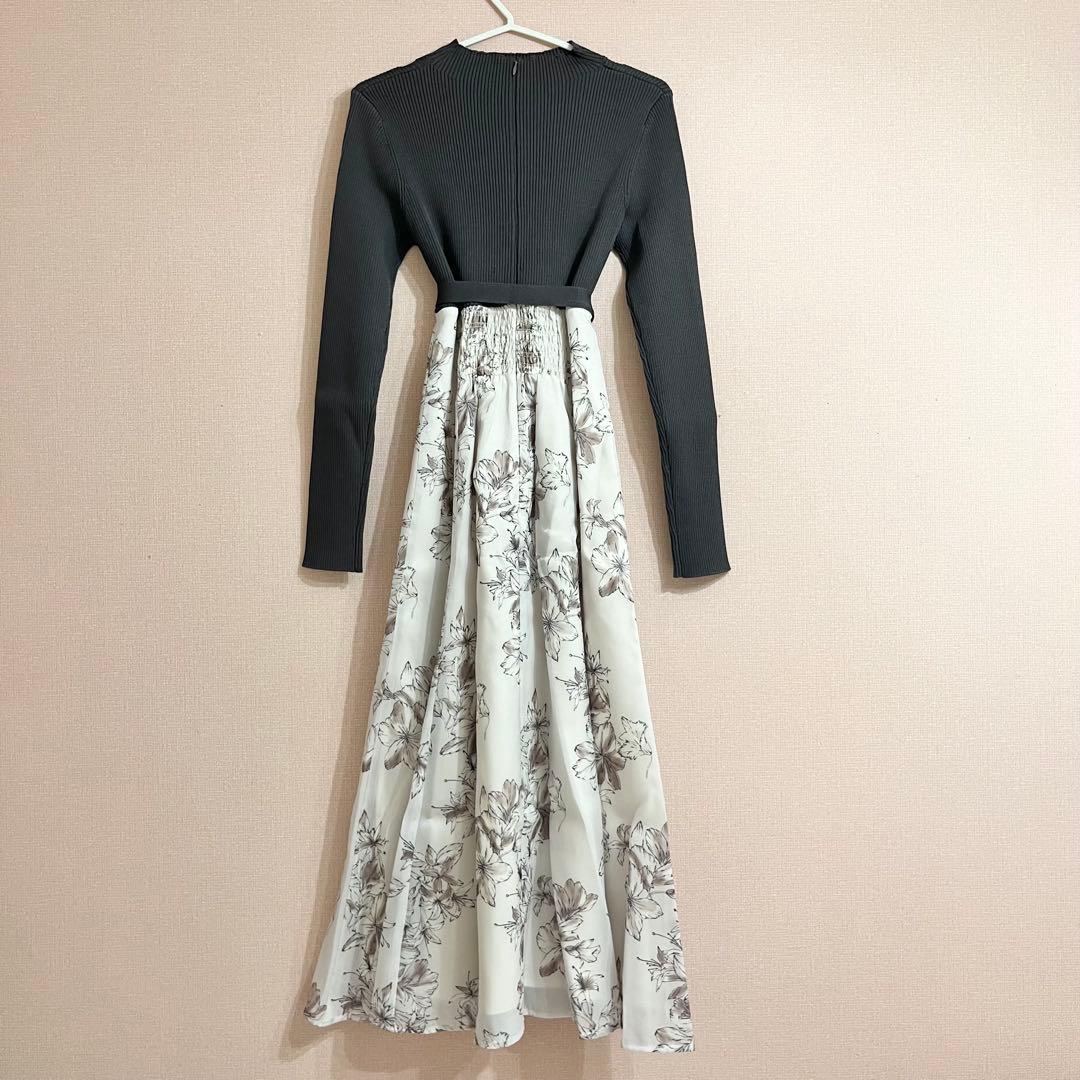 新品未使用♡マーキュリーデュオ ワンピース ニット 花柄