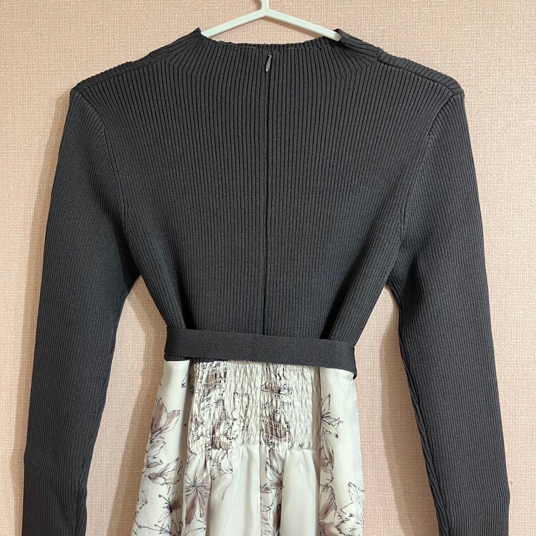 新品未使用♡マーキュリーデュオ ワンピース ニット 花柄