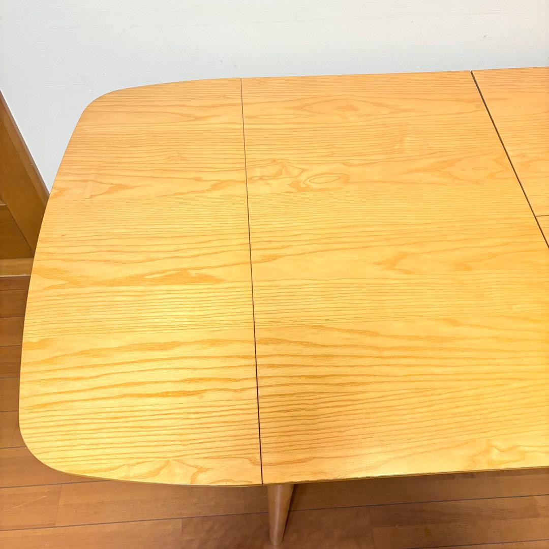 【美品・送料込み】ACTUS系 北欧風 伸長式 バタフライ ダイニングテーブル