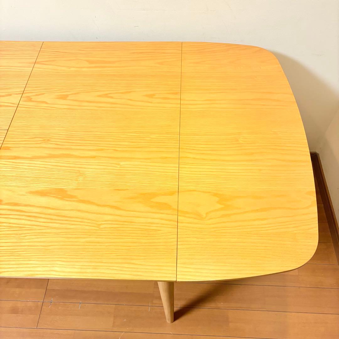 【美品・送料込み】ACTUS系 北欧風 伸長式 バタフライ ダイニングテーブル