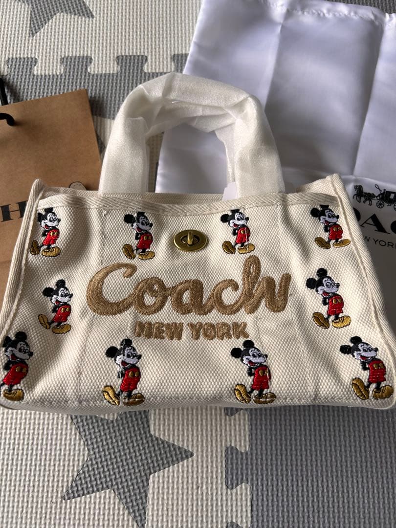 新品未使用★Coach ミッキーマウス トートバッグ