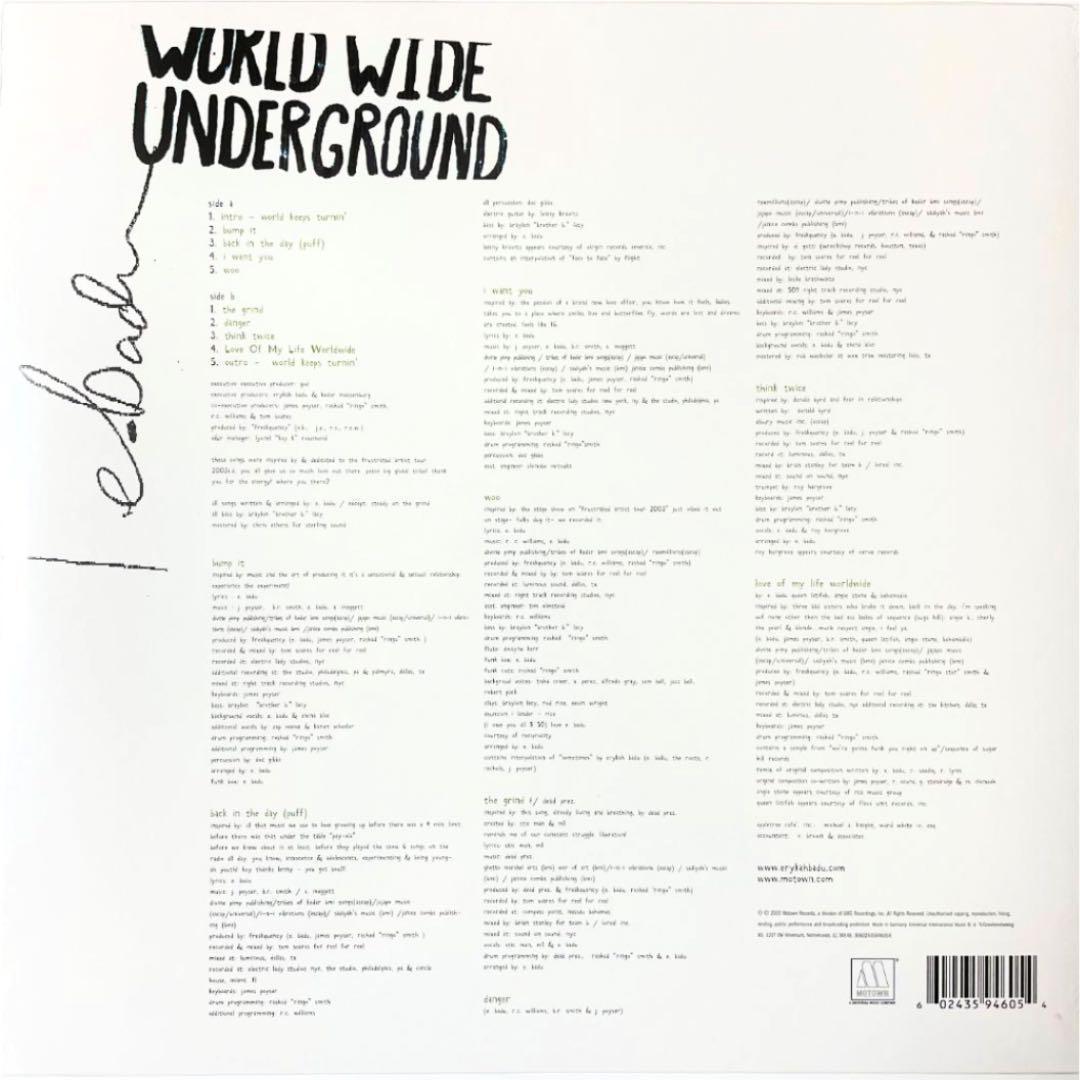 未開封 Erykah Badu/Worldwide Underground LP