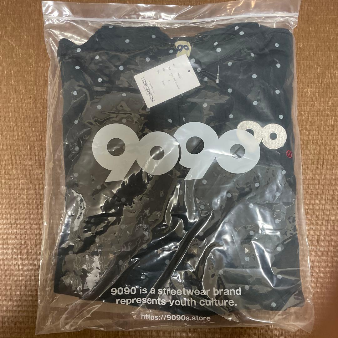 9090 Angel Dot Zip Hoodie MサイズBLACK パーカー