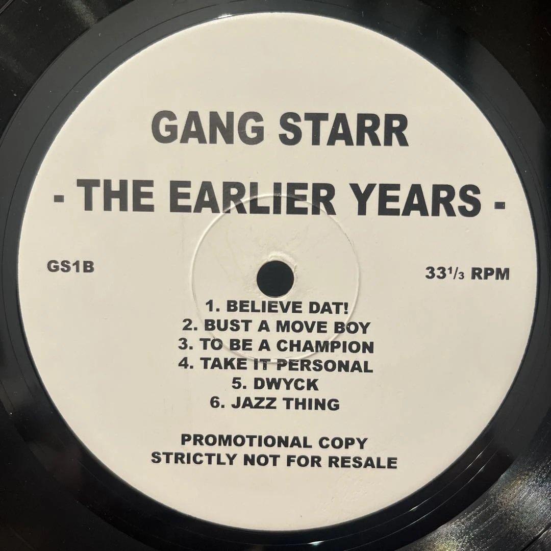 GANG STARR THE EARLIER YEARS レコード