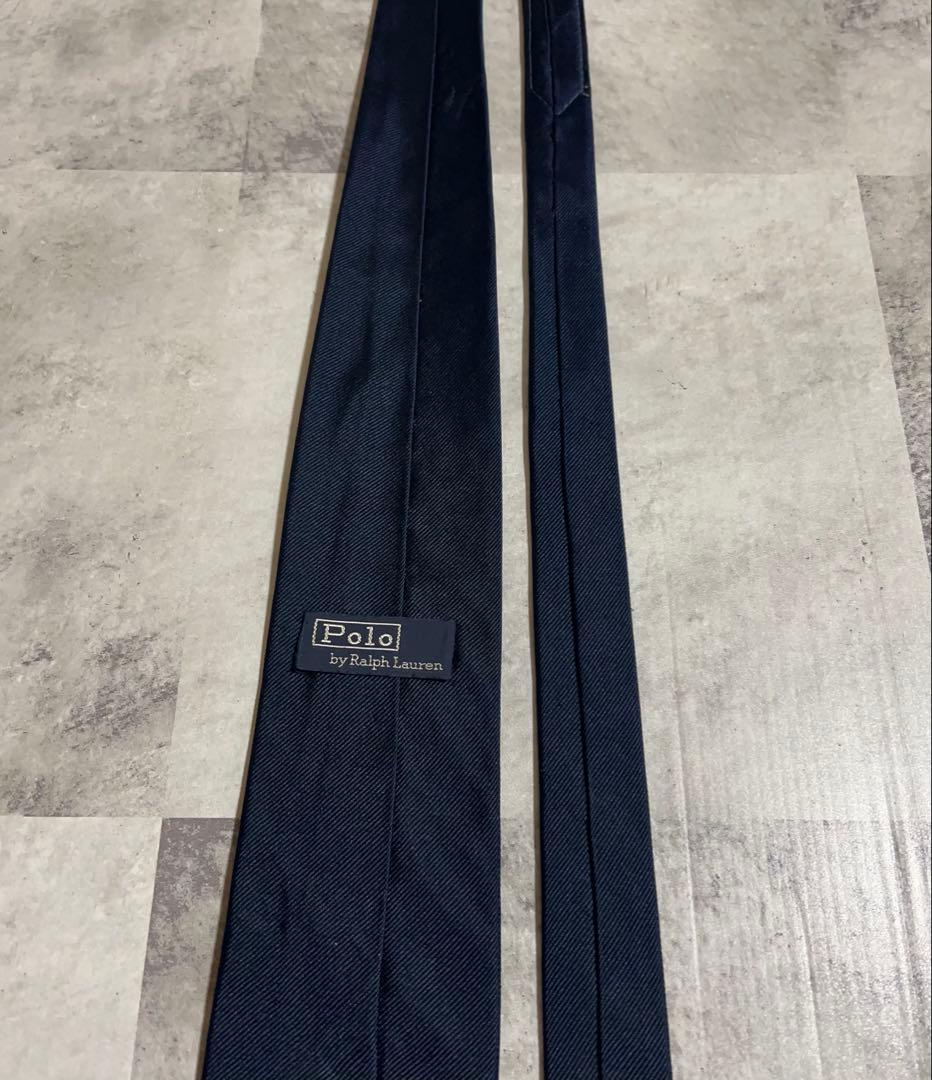 極美品 Polo by Ralph Lauren ネクタイ ソリッド ポニー