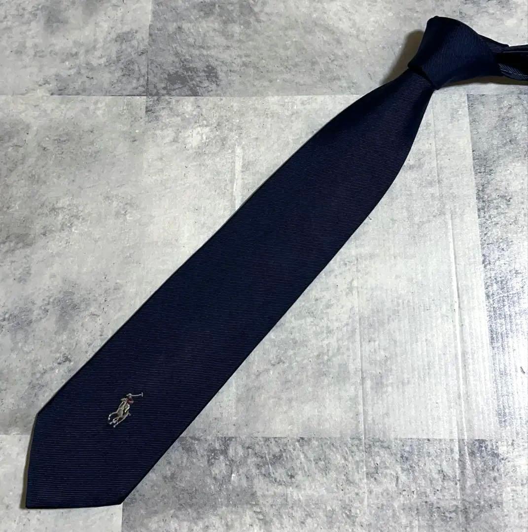 極美品 Polo by Ralph Lauren ネクタイ ソリッド ポニー