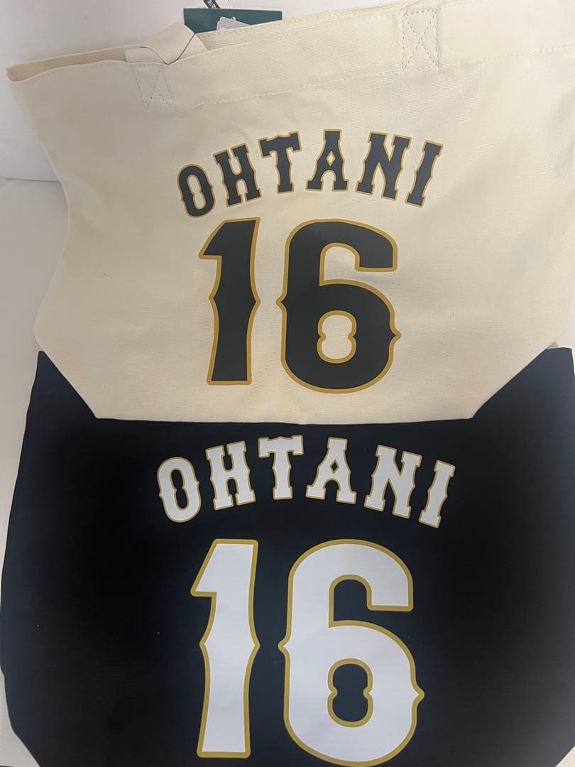 WBC2026 大谷翔平キャンパストートバッグ　侍ジャパン　黒白セット