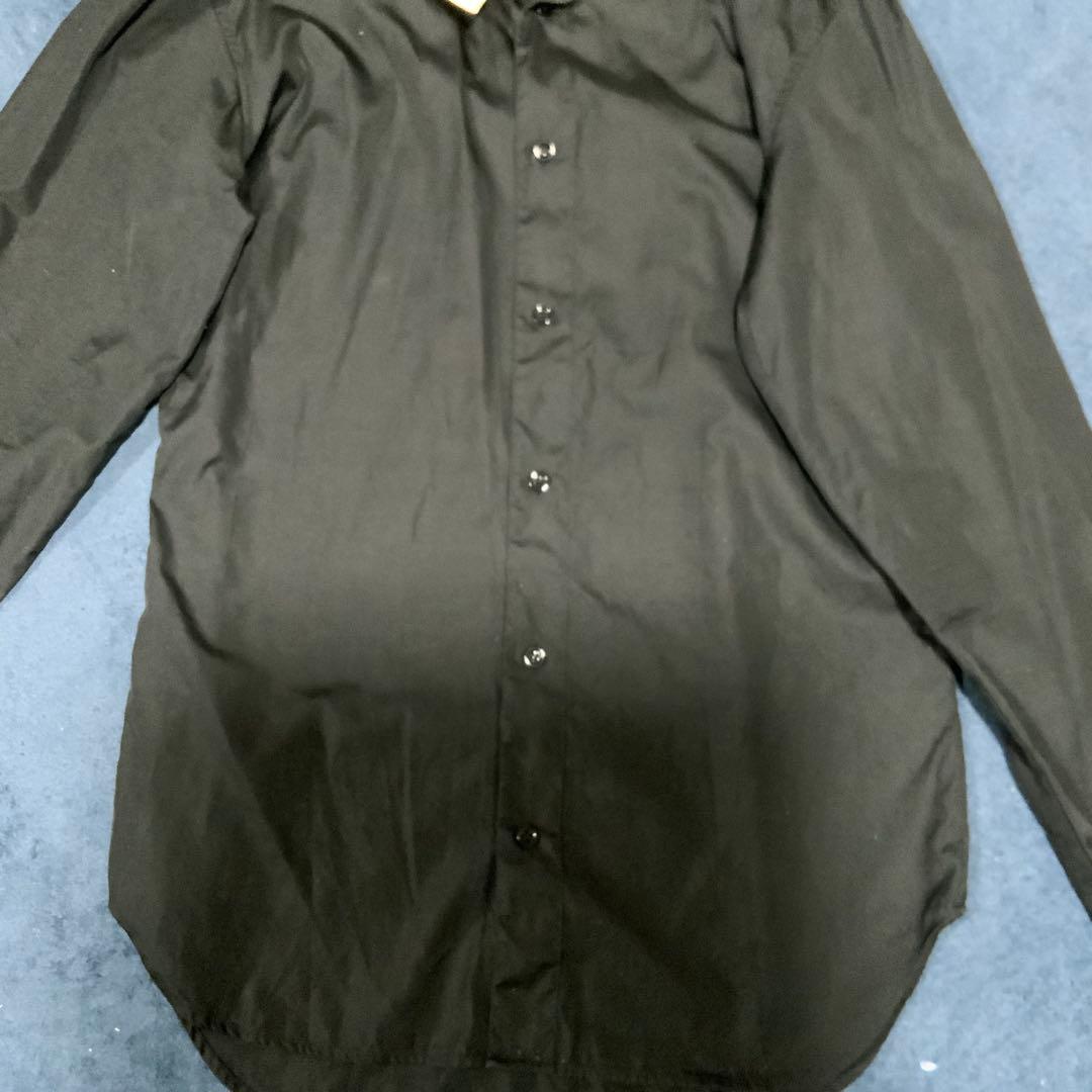 Dior 黒 長袖シャツ　ドレスシャツ　首元白　希少