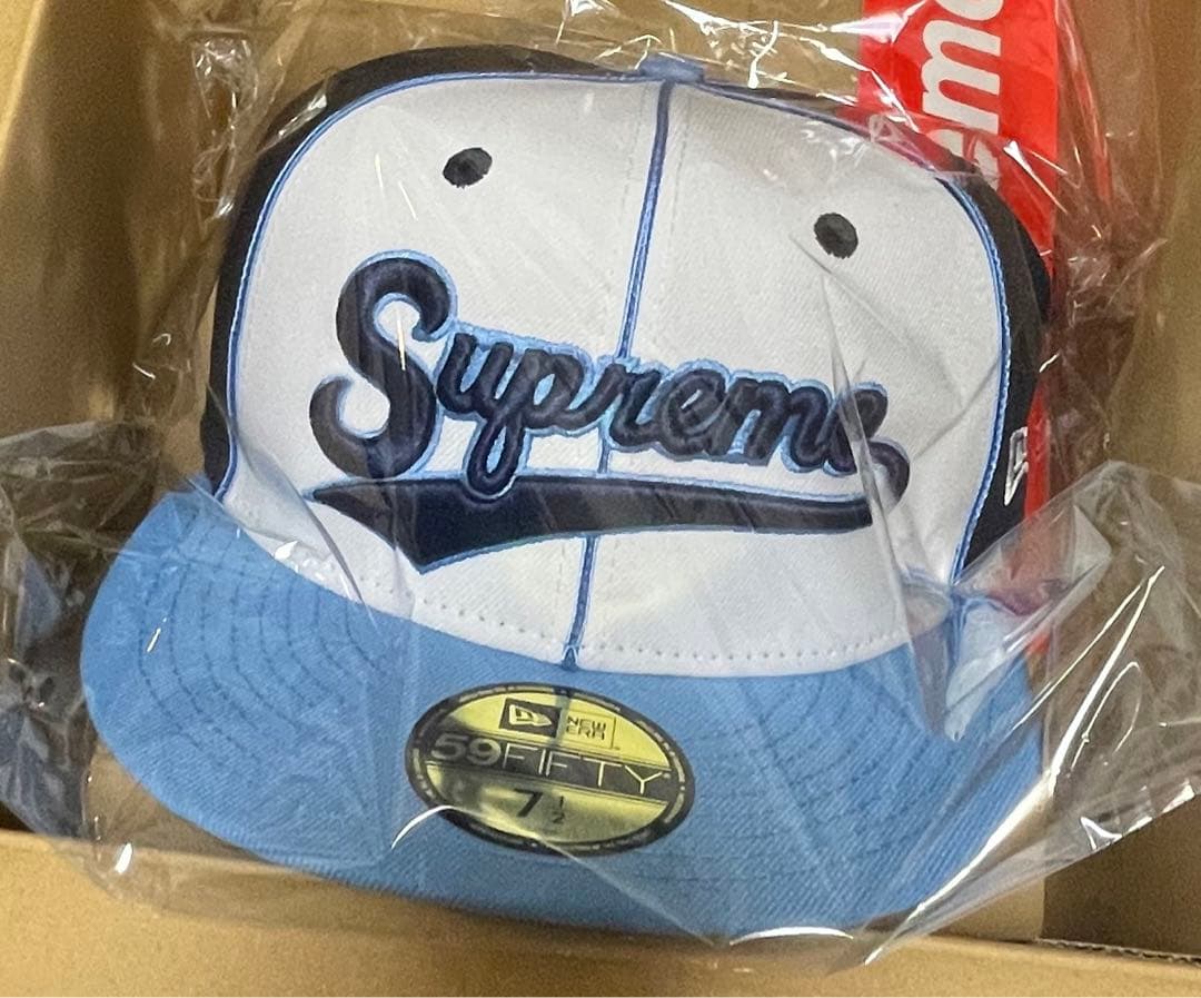 Supreme Piping Script Logo New Era キャップ
