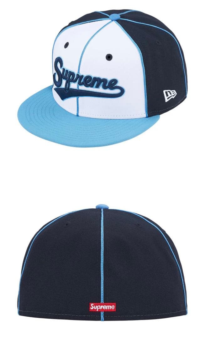 Supreme Piping Script Logo New Era キャップ