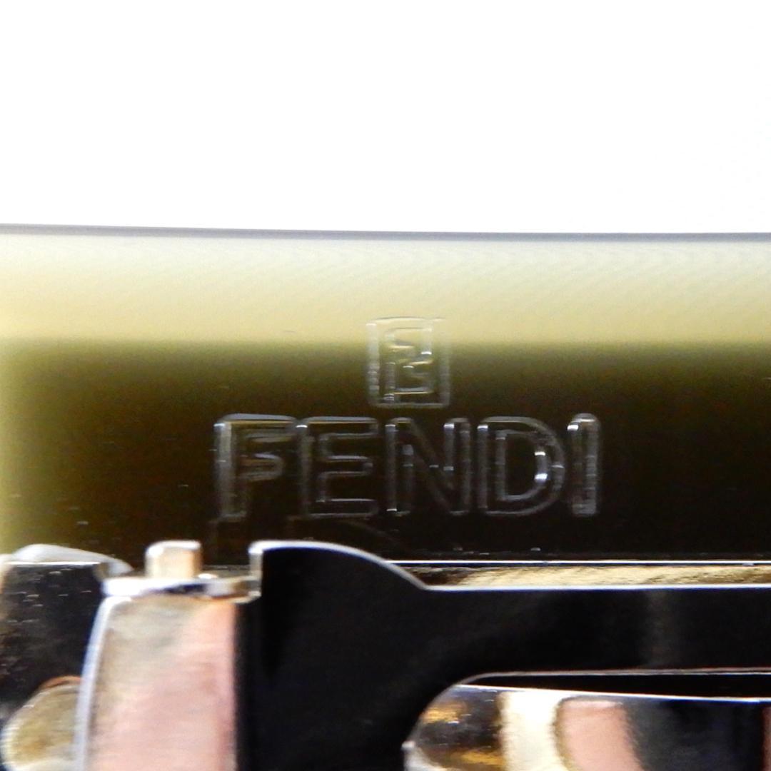 FENDI フェンディ　バレッタ　ヘアピン FF柄　ロゴ　ブラック