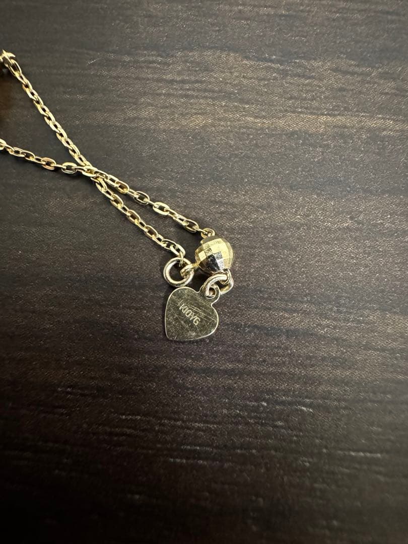 ノアールドプーぺ　エメラルド　k10チェーンリング