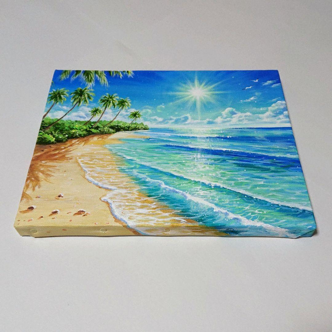 【Summer 】アクリル画 F3 風景画 絵画