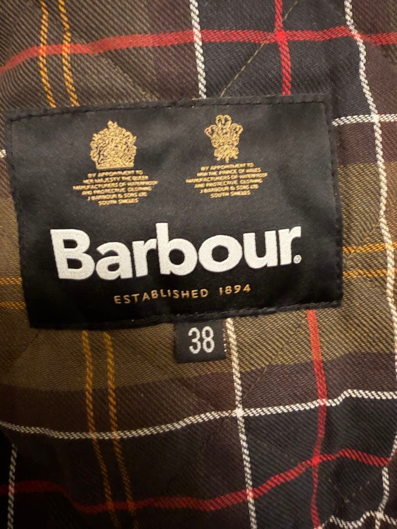 Barbour キルティングダウンベスト 38