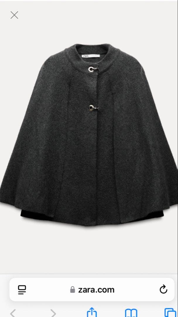 zara ニットケープコート　Lサイズ 新品未使用