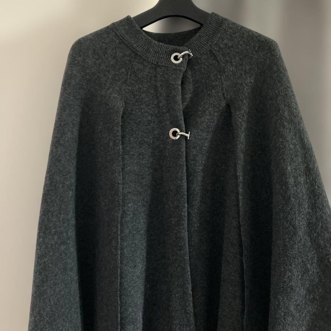 zara ニットケープコート　Lサイズ 新品未使用