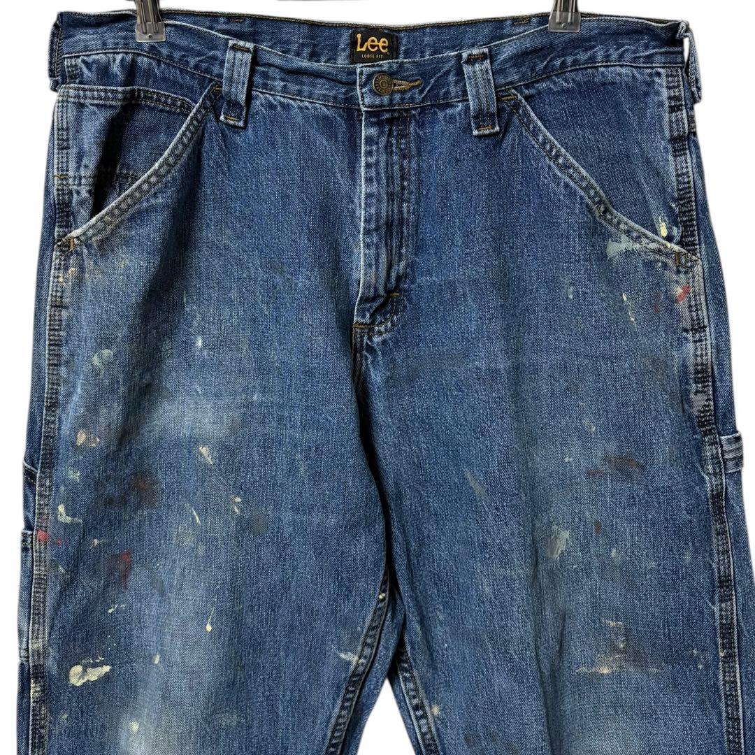 00s Lee デニムペインターパンツ メキシコ製 ペイント ペンキ1点物