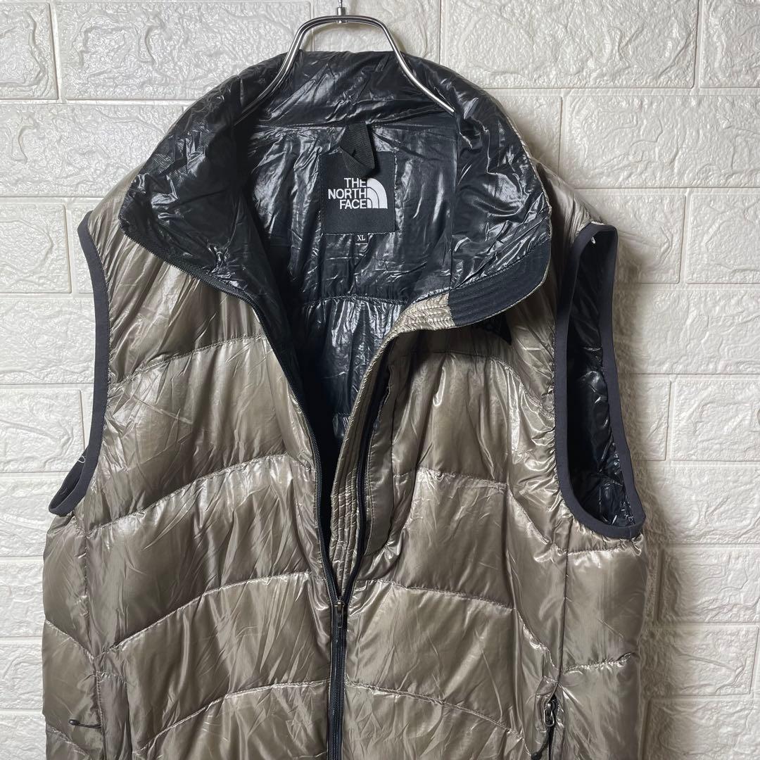 THE NORTH FACE グレー ダウンベスト XLサイズ 【1030】