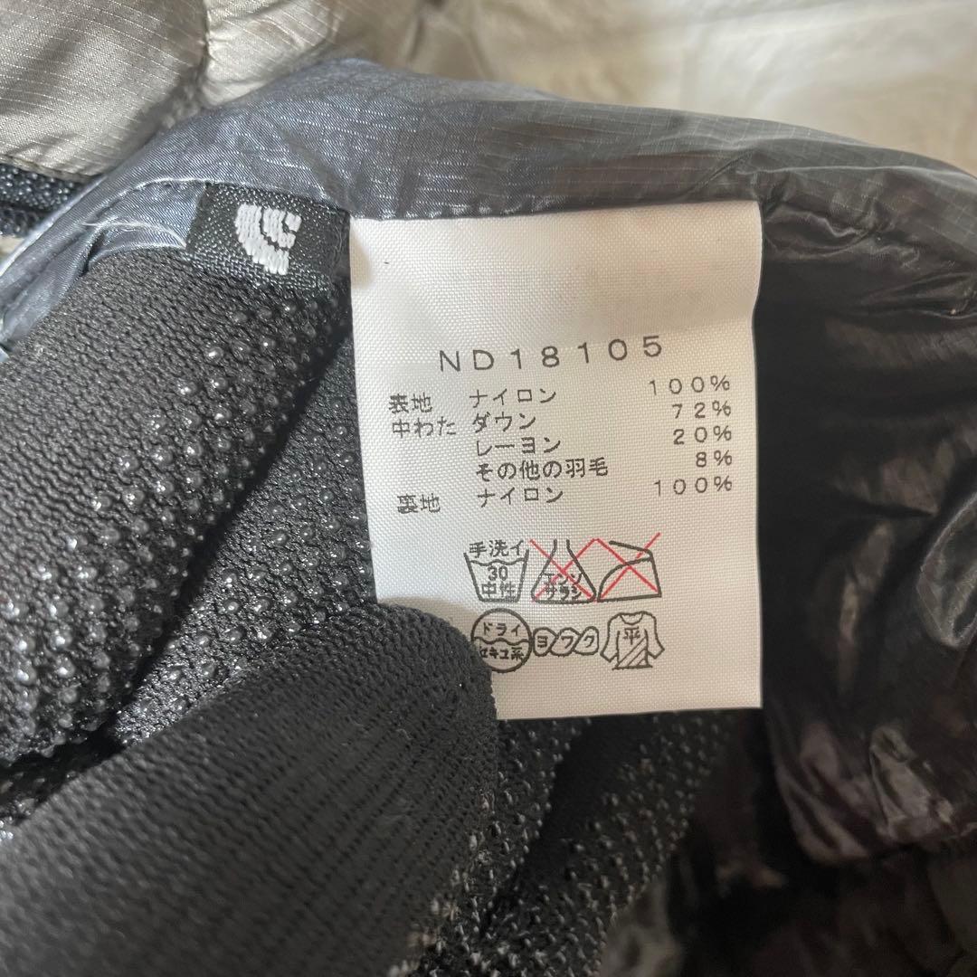 THE NORTH FACE グレー ダウンベスト XLサイズ 【1030】